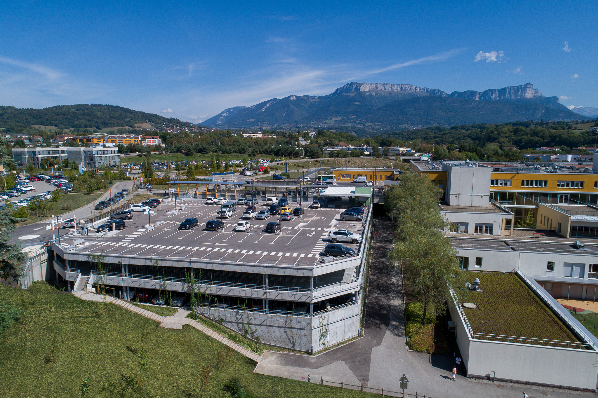 CHANGE hopital chu annecy parking silo aérien centre hospitalier clinique