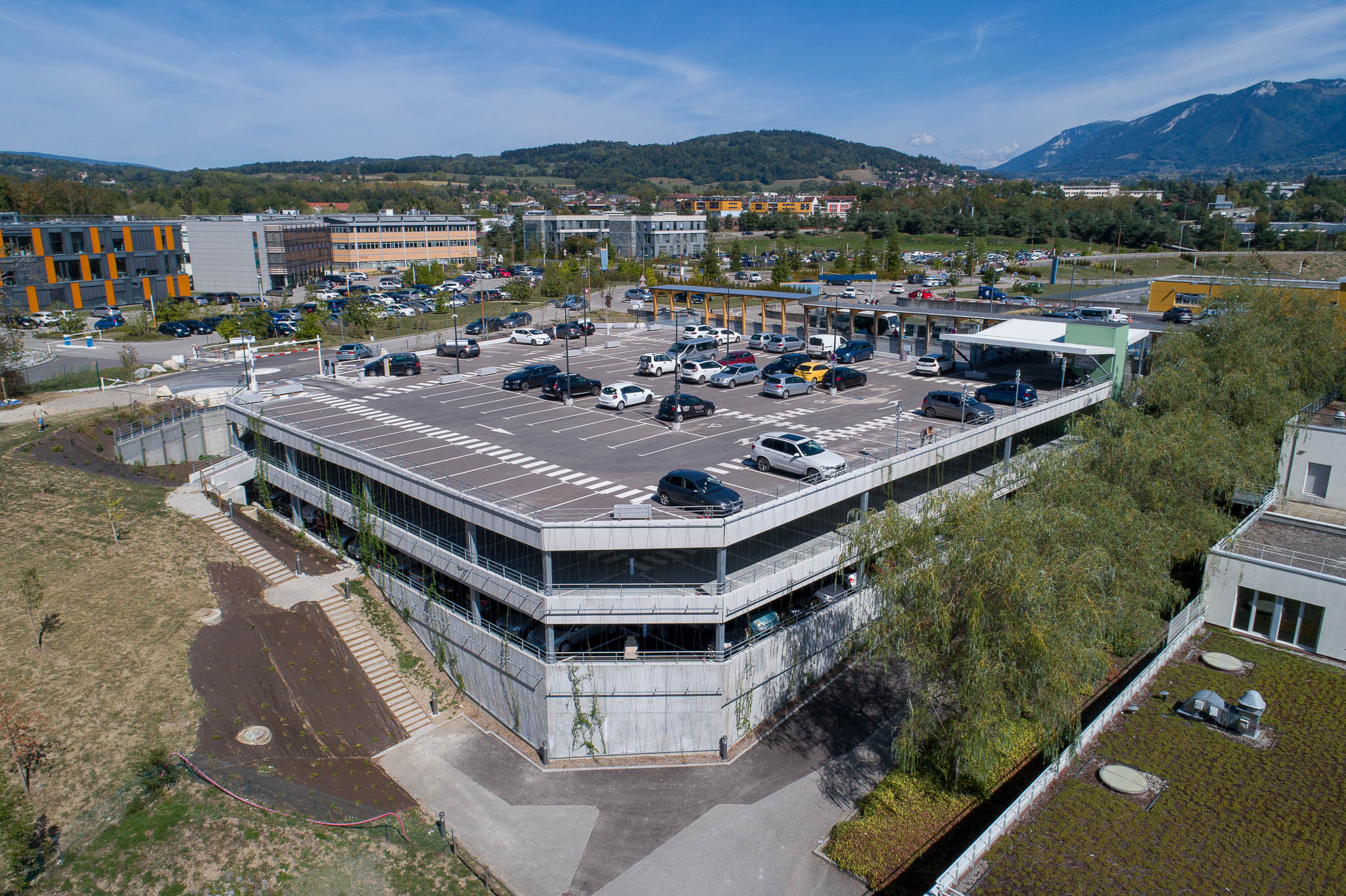 CHANGE hopital chu annecy parking silo aérien centre hospitalier clinique