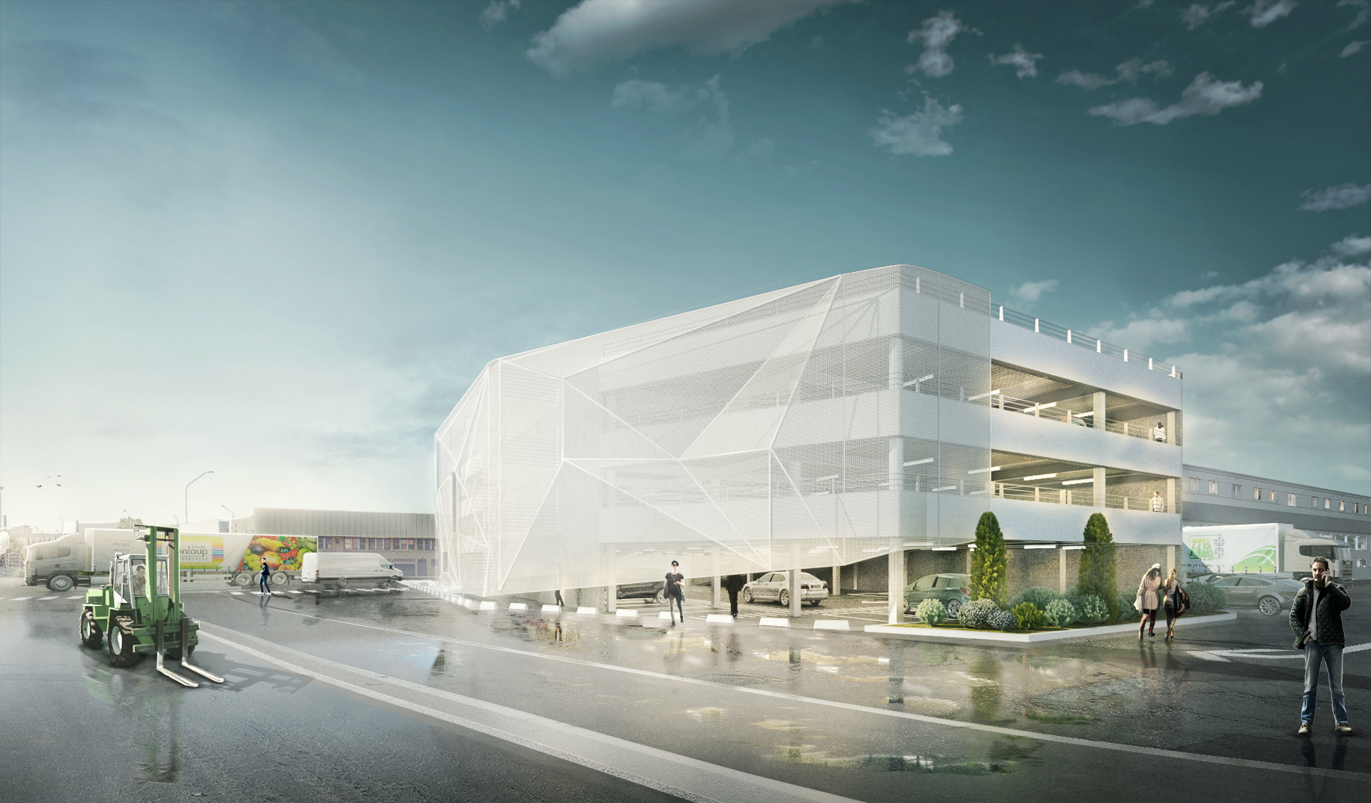 SEMMARIS Rungis marché parking aérien silo