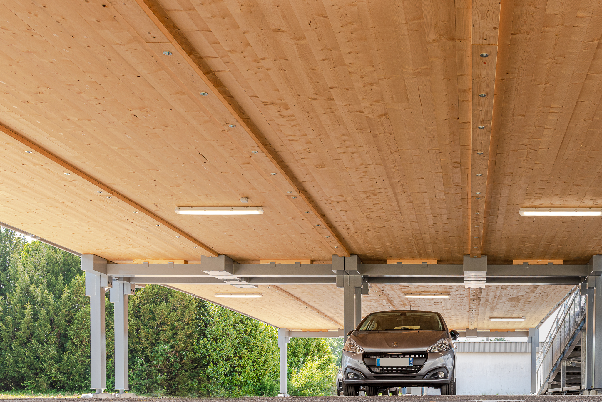 Parking modulaire Park&Play écoresponsable en bois